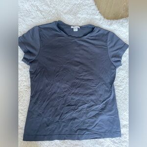 Halogen Black Classic Short-Sleeve top size M